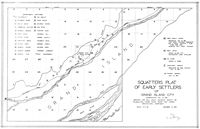 Squatters Plat of Early Settlers of Grand Island City - 1860s-1870s