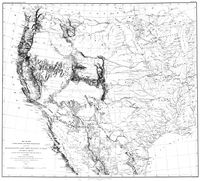 Seiberts Map of the United States Between the Mississippi and the Pacific Ocean - 1857