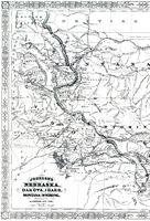 Johnsons Nebraska, Dakota, Idaho, Montana, & Wyoming - 1869 1/2