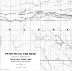 UPRR map of a portion of Nebraska Territory - 1865 1/2