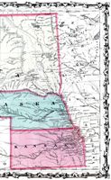 Johnsons Nebraska, Dakota, Colorado, & Kansas - 1862 2/2